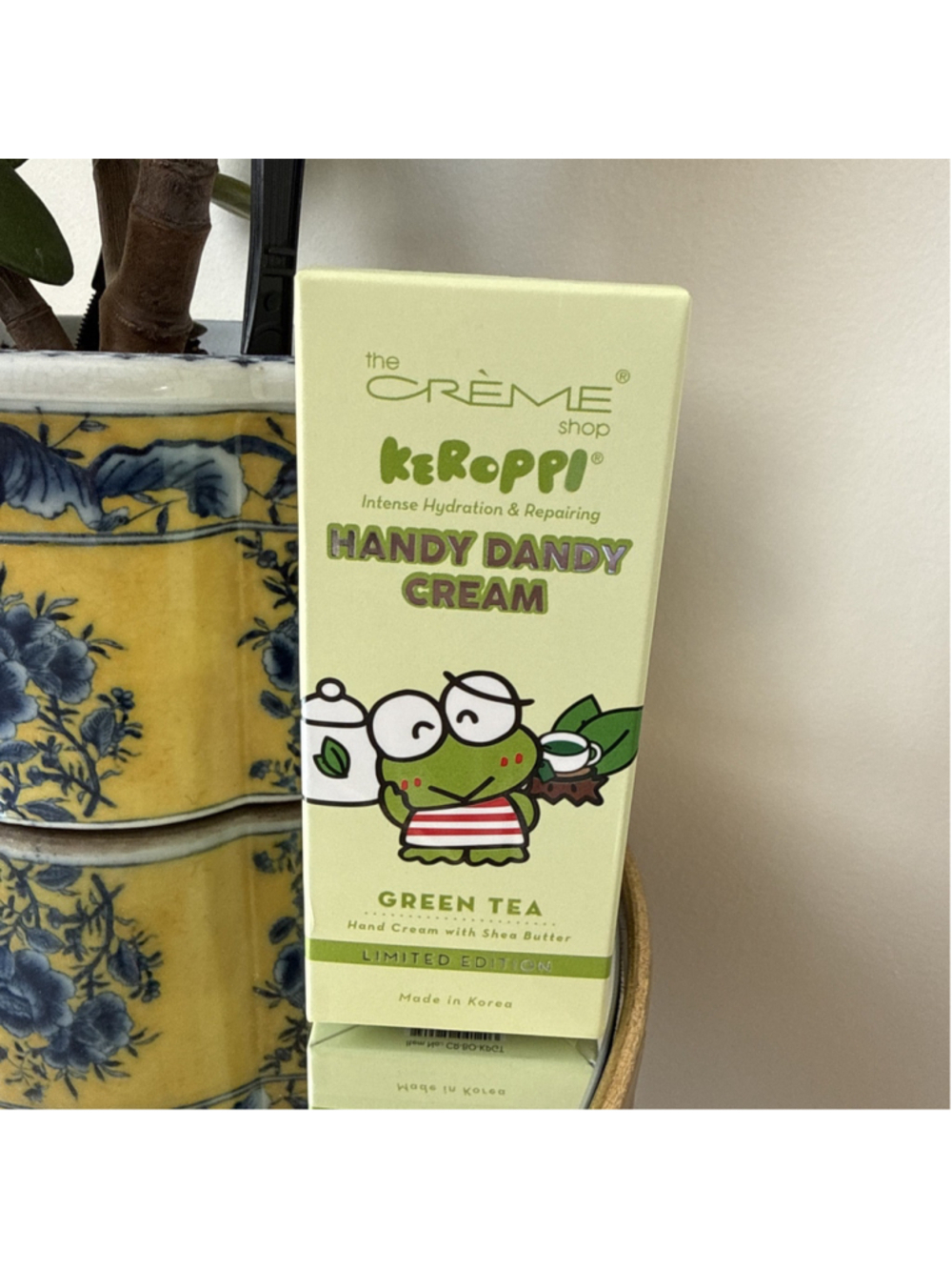 The Creme Shop Sanrio Keroppi Hand Cream Green Tea Korea